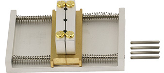EM-Tec VS42 universal spring-loaded large centering vise holder for up to 42mm, pin